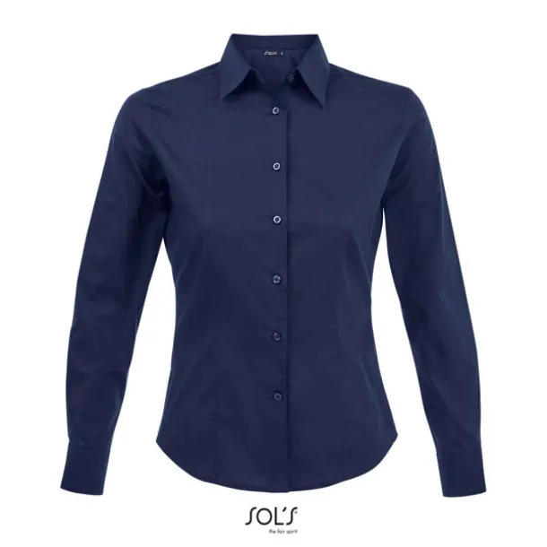 SOL'S EDEN LONG SLEEVE STRETCH WOMEN'S SHIRT - SOL'S Dark Blue