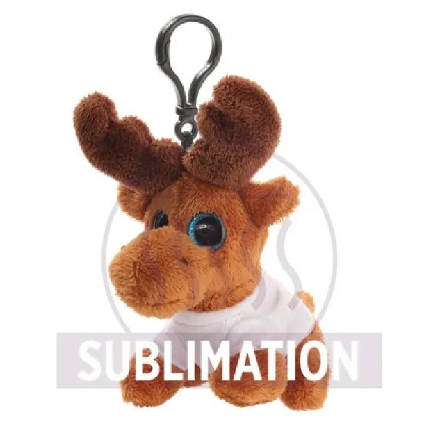 Enni Plush reindeer, hanger brown