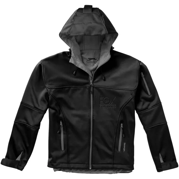 Match softshell jakna - Slazenger Solid black