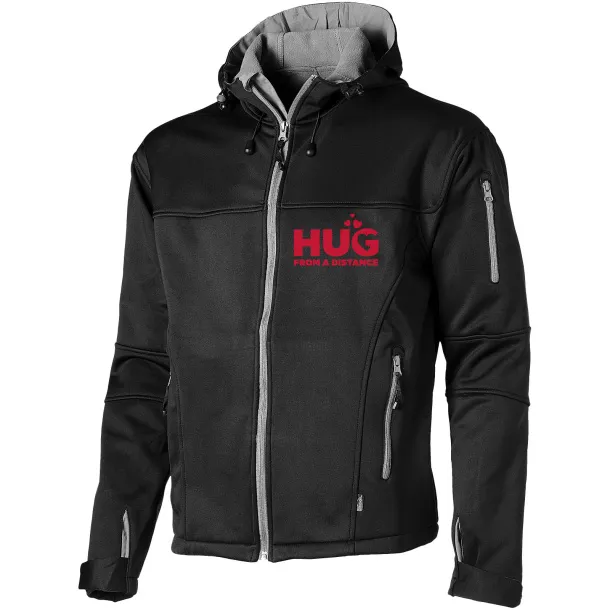 Match softshell jacket - Slazenger Solid black