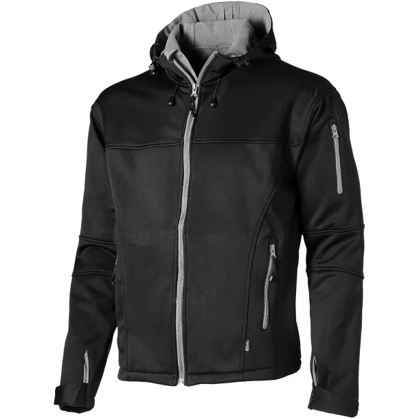 Match softshell jacket - Slazenger Solid black