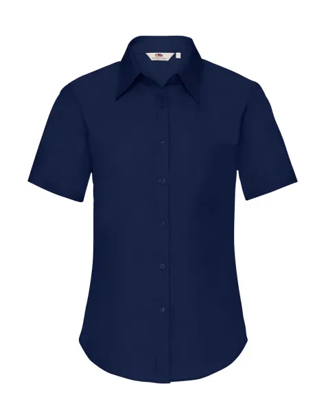  Ladies Poplin Shirt - Fruit of the Loom Navy