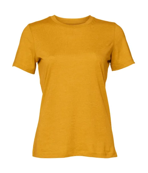  Women's Relaxed CVC Jersey Short Sleeve Tee - Bella+Canvas Heather Mustard