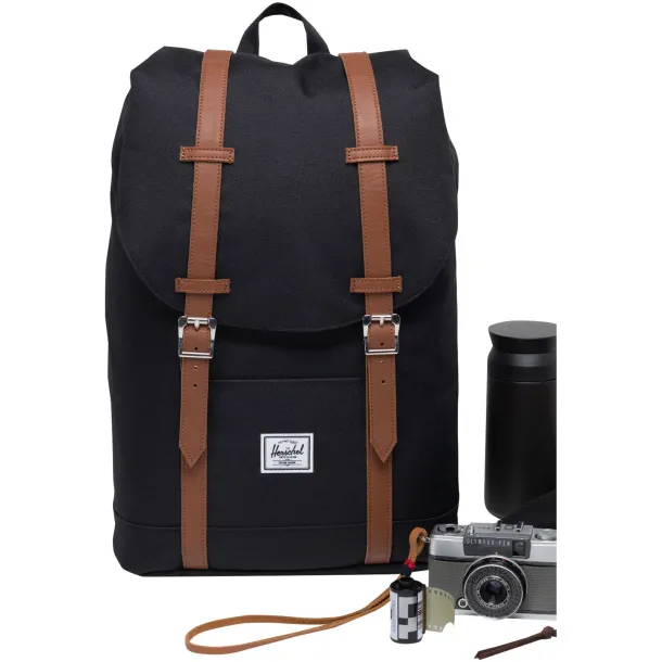 Herschel Retreat™ reciklirani ruksak za prijenosno računalo 23L, 15/16" - Herschel Crna