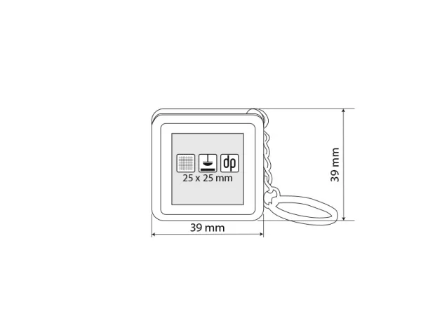 MILE plastic key holder White