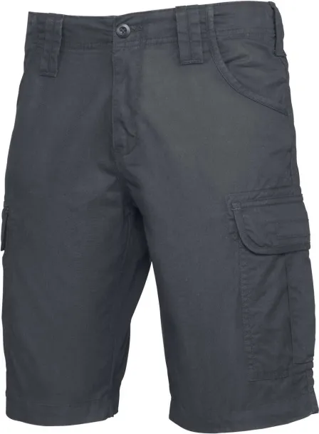  MULTIPOCKET BERMUDA SHORTS - Kariban Tamno siva