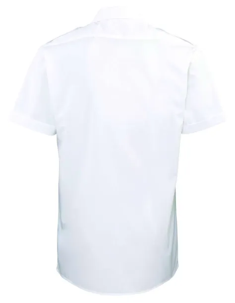  MEN’S SHORT SLEEVE PILOT SHIRT - Premier White