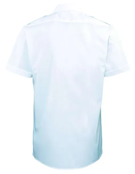  MEN’S SHORT SLEEVE PILOT SHIRT - Premier Light Blue