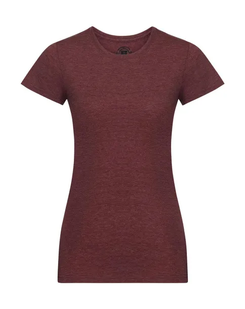  Ladies' HD T - Russell  Maroon Marl