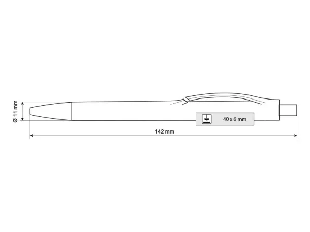 BRIDGE ECO biodegradable ball pen Kiwi