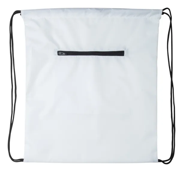 CreaDraw Zip custom drawstring bag Black White