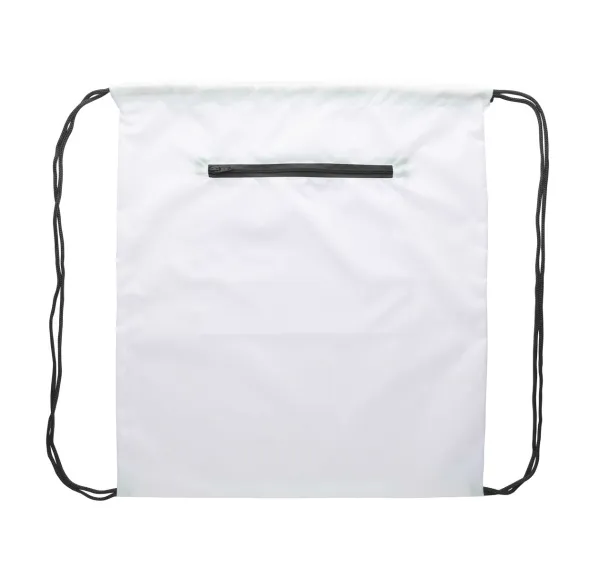 CreaDraw Zip custom drawstring bag Black White