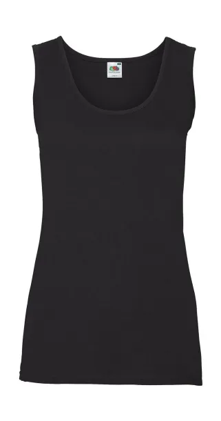  Ladies Valueweight Vest - Fruit of the Loom Black