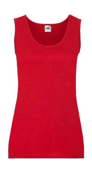  Ladies Valueweight Vest - Fruit of the Loom Crvena