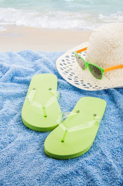 Boracay beach slippers kiwi green