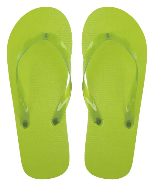 Boracay beach slippers kiwi green