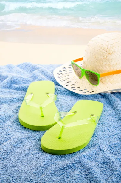 Boracay beach slippers kiwi green