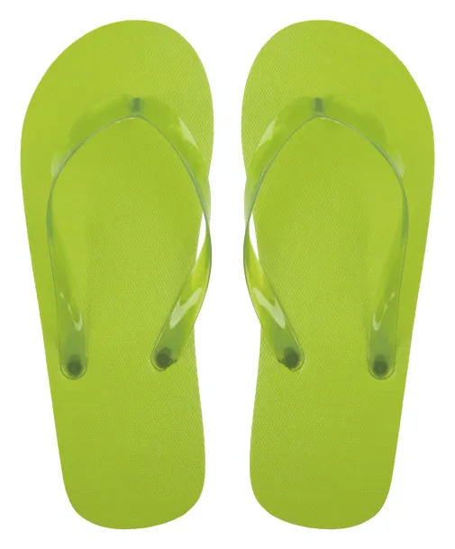 Boracay beach slippers kiwi green