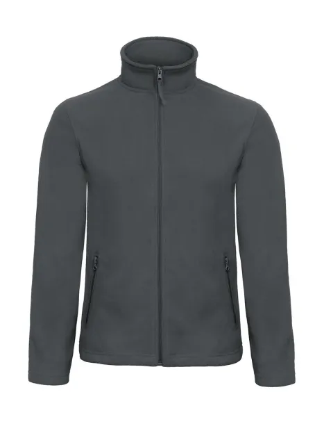  ID.501 Micro Fleece Full Zip - B&C Outerwear Tamno siva