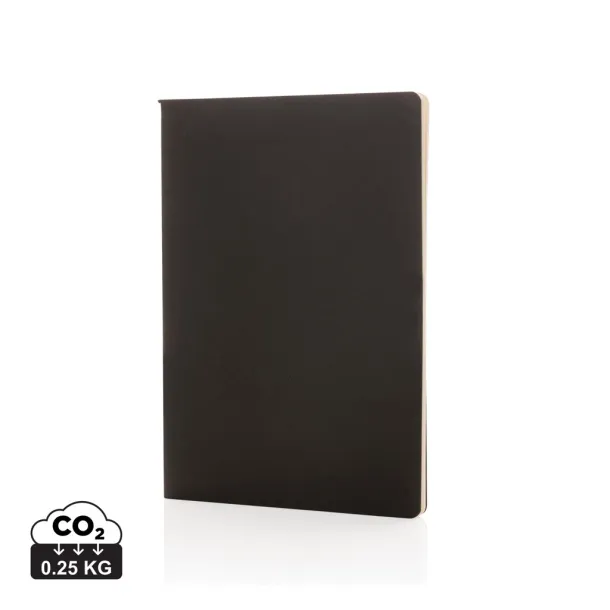  A5 FSC® standard softcover notebook - XD Collection Black 