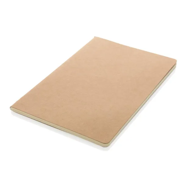  A5 FSC® standard softcover notebook - XD Collection Brown 