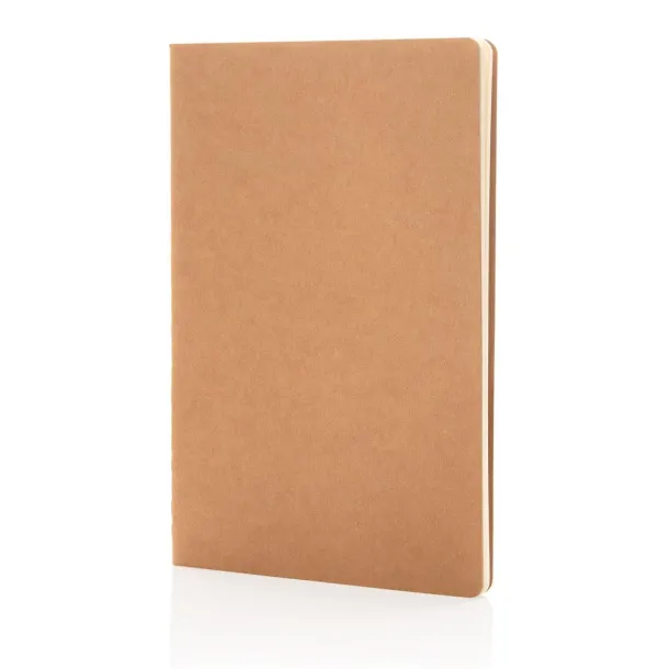  A5 FSC® standard softcover notebook - XD Collection Brown 