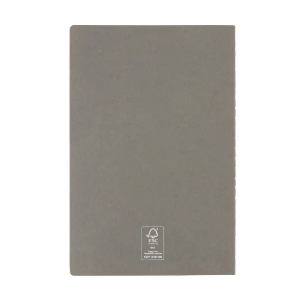  A5 FSC® standard softcover notebook - XD Collection grey 