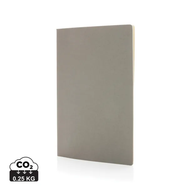  A5 FSC® standard softcover notebook - XD Collection grey 