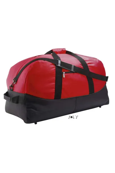 SOL'S STADIUM 72 TWO COLOUR 600D POLYESTER TRAVEL/SPORTS BAG - SOL'S Red