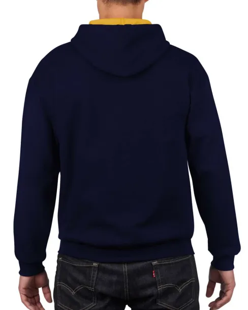 HEAVY BLEND™ ADULT CONTRAST HOODED SWEATSHIRT - Gildan Navy Gold