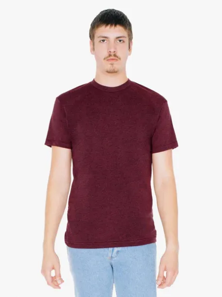  Unisex polipamučna majica kratkih rukava - 125 g/m² - American Apparel Heather Cranberry