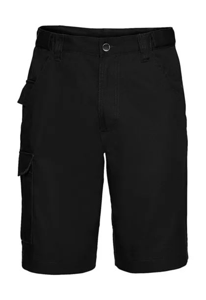  Twill Workwear Shorts - Russell  Black