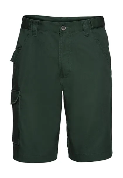  Twill Workwear Shorts - Russell  Bottle Green