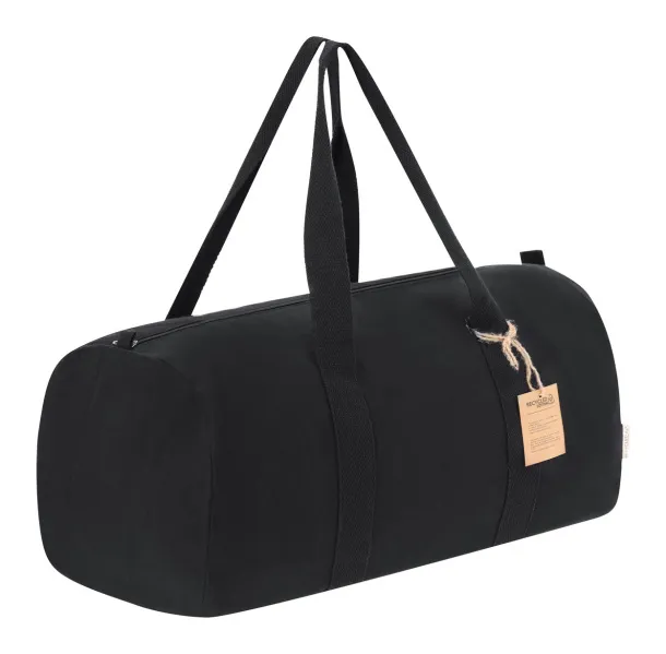 Jarrow recycled cotton sports bag Black