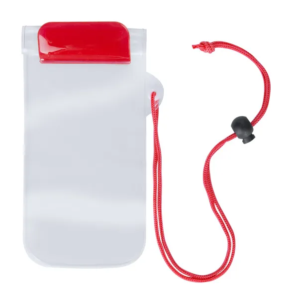 Wapro waterproof mobile case Red Transparent