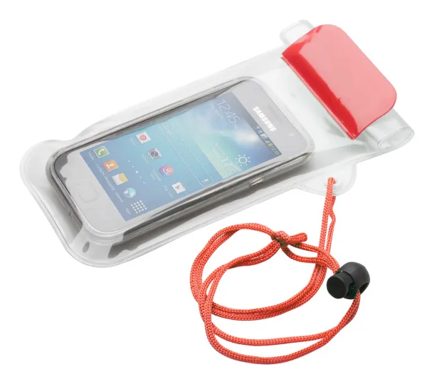 Wapro waterproof mobile case Red Transparent