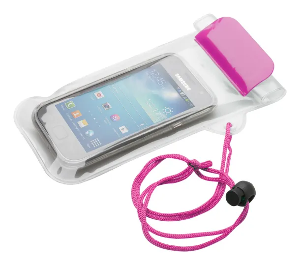 Wapro waterproof mobile case Pink Transparent