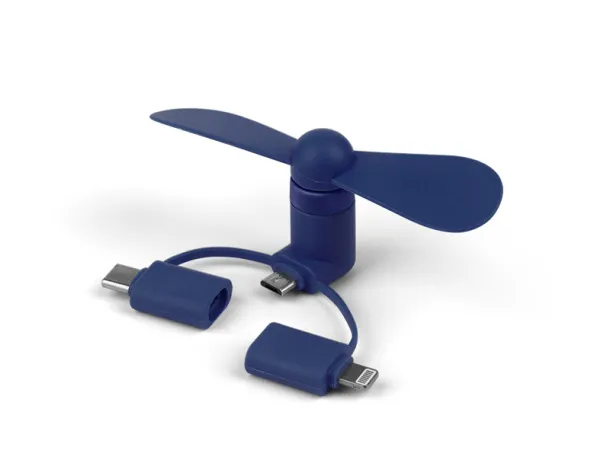FEN 3in1 USB fan for mobile phones 3 in 1 - PIXO Blue