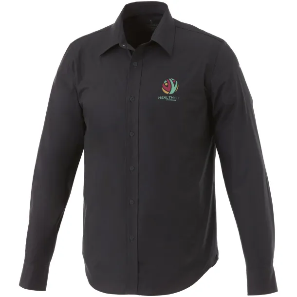 Hamell long sleeve shirt - Elevate Life Solid black