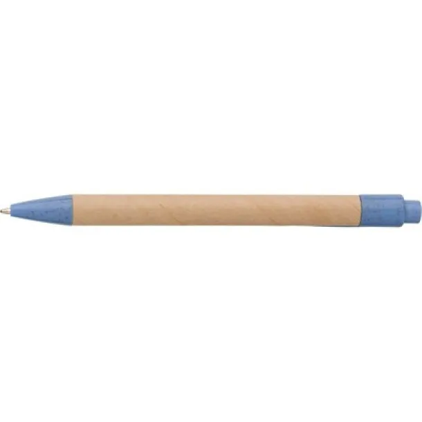  Cardboard and wheat straw ball pen blue