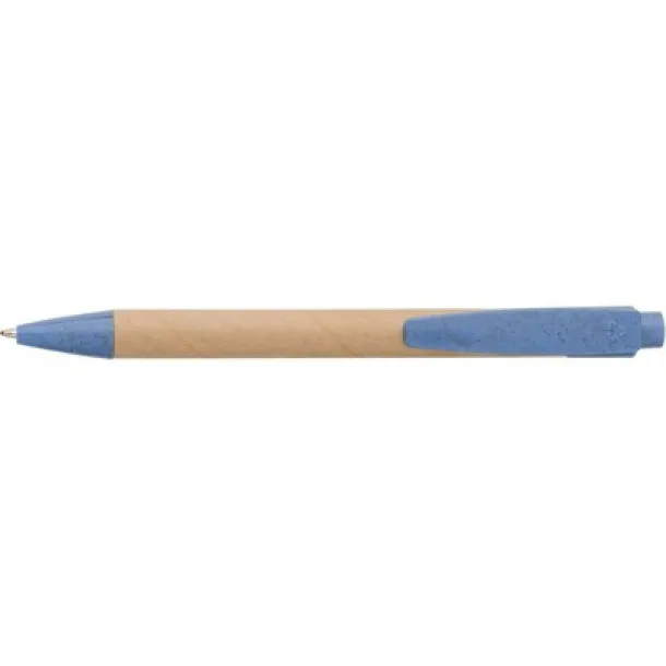  Cardboard and wheat straw ball pen blue