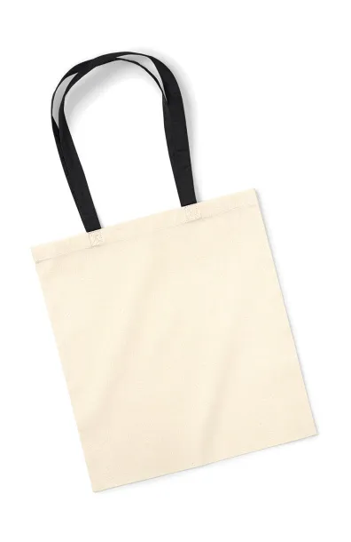  Bag for Life - Contrast Handles, 140 g/m² - Westford Mill Natural Black