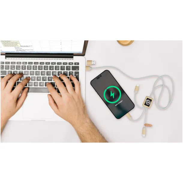 SCX.design C49 5-in-1 charging cable - SCX.design Light brown