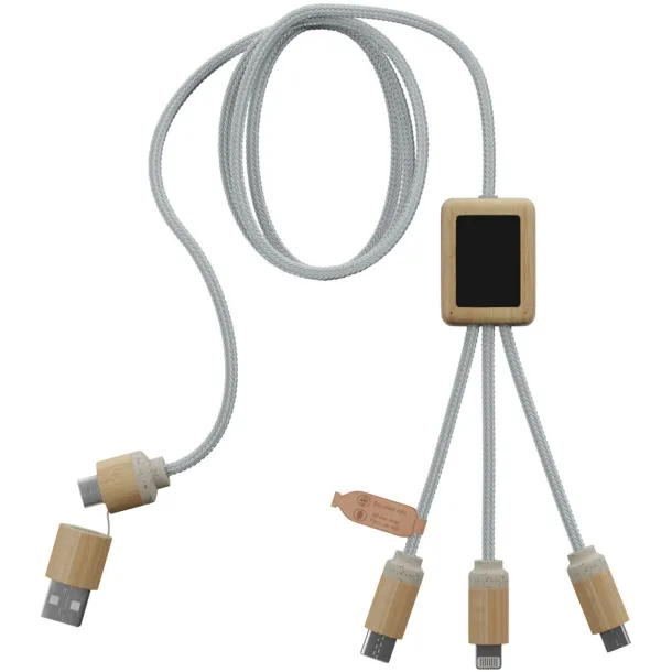 SCX.design C49 5-in-1 charging cable - SCX.design Light brown