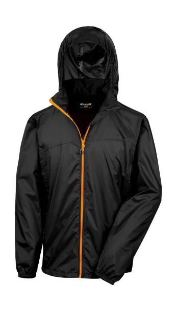  HDI Quest Lightweight Stowable Jacket - Result Urban Black Narančasta