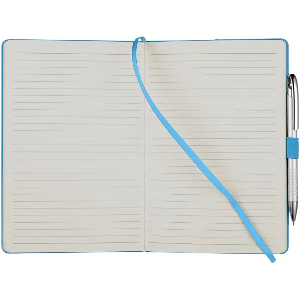 Flex A5 notebook with flexible back cover - JournalBooks Light blue