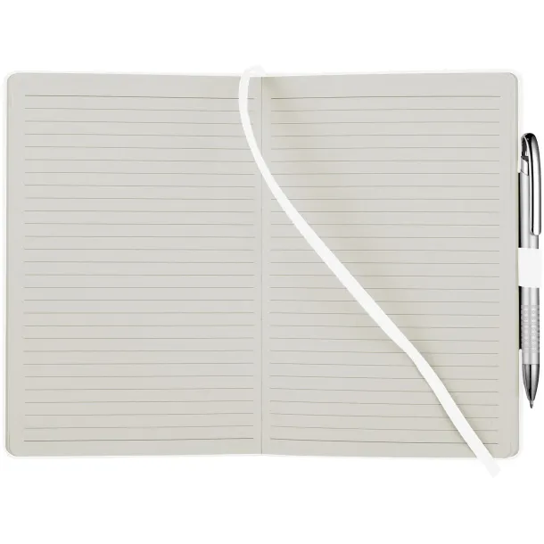 Flex A5 notebook with flexible back cover - JournalBooks White