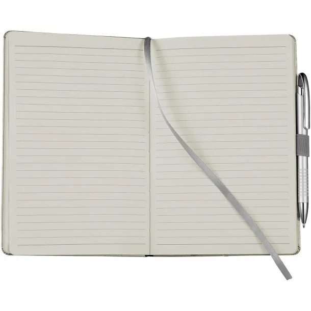 Flex A5 notebook with flexible back cover - JournalBooks Silver