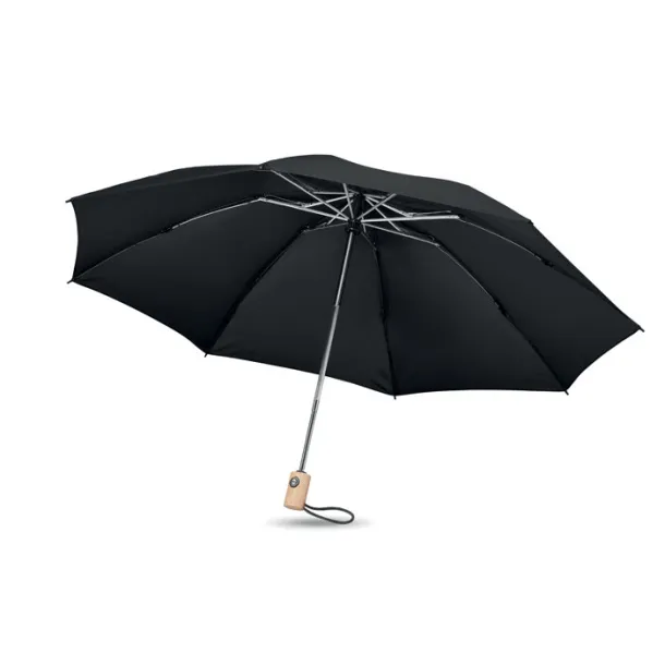 LEEDS 23 inch 190T RPET umbrella Black