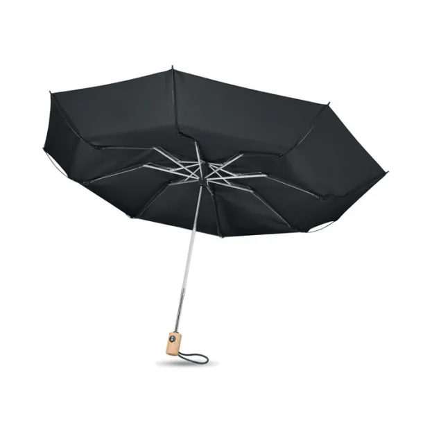 LEEDS 23 inch 190T RPET umbrella Black